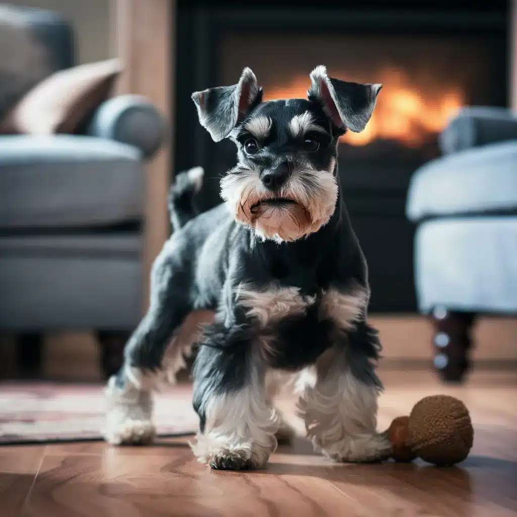 Miniature Schnauzer - alert