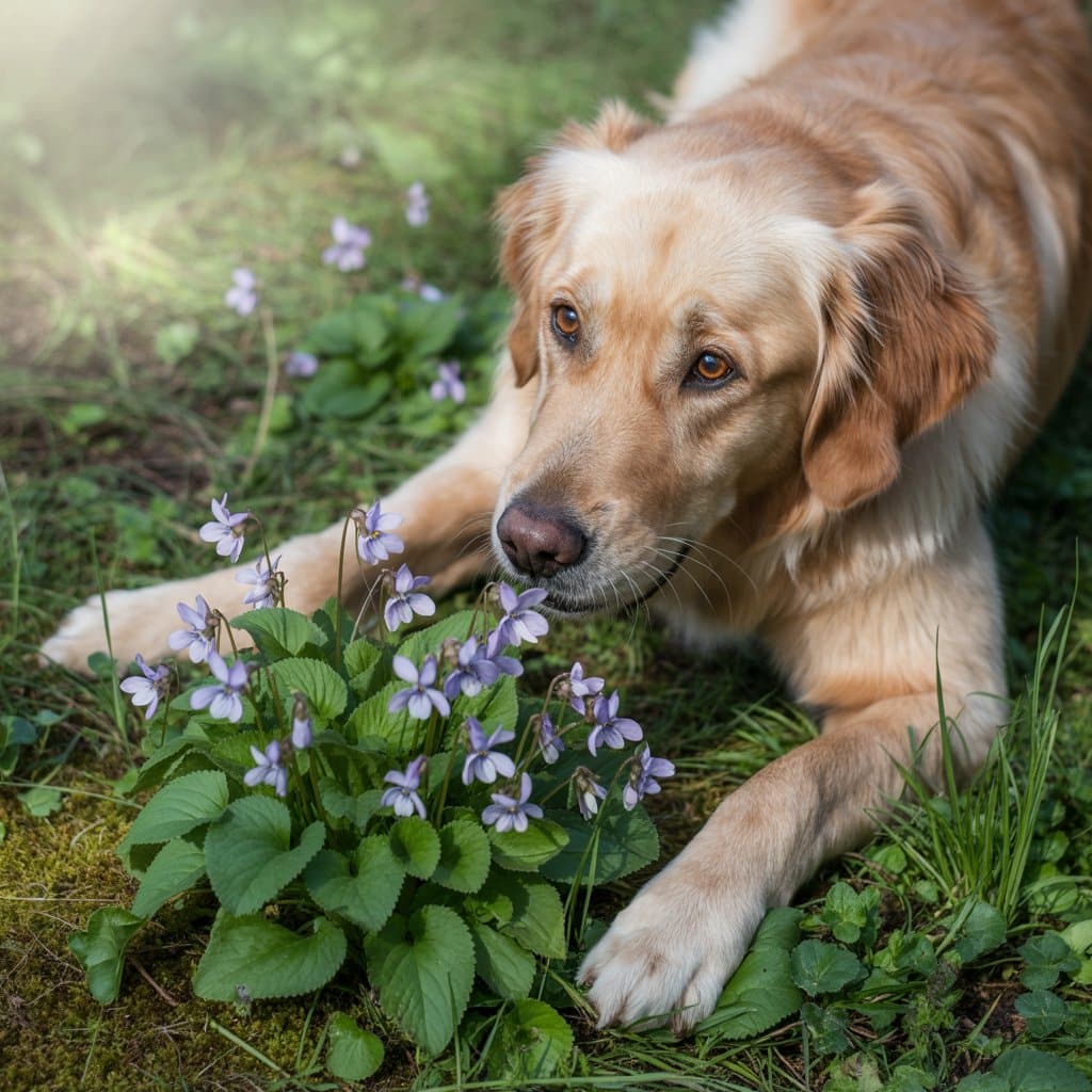 Are Wild Violets Poisonous to Dogs