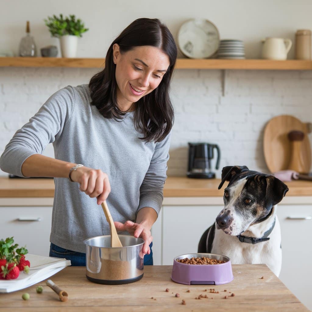 Homemade dog food